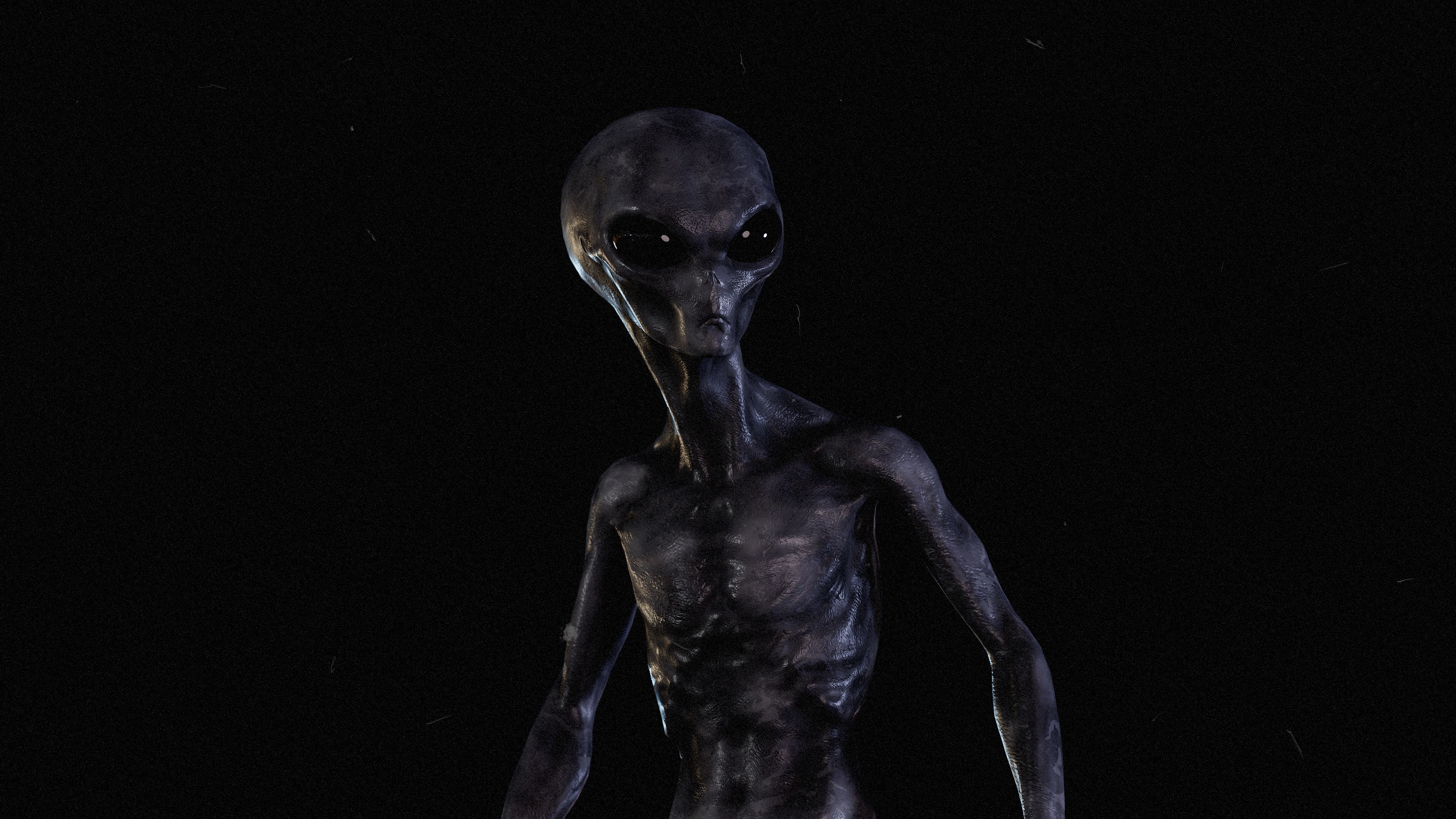Realistic Grey Alien Character | Fab