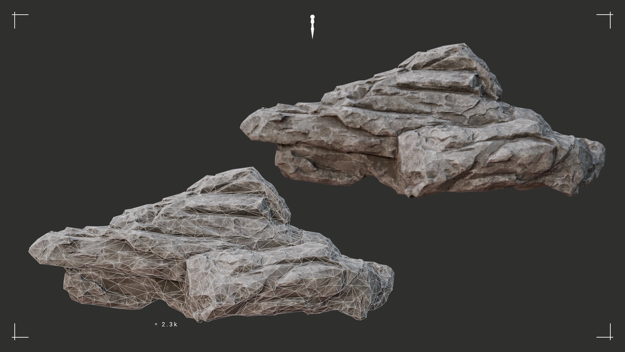 Media 1 for listing Stone Pack 3D - Realistic Game-Ready Model