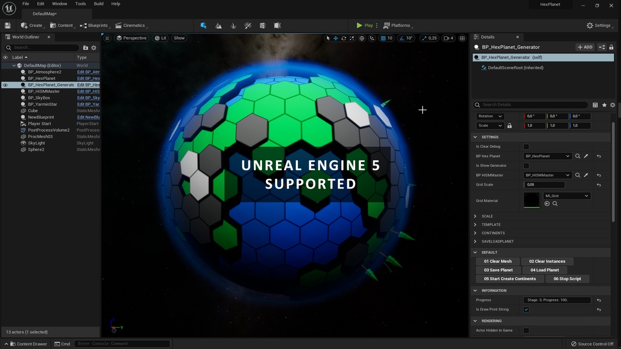 Media 1 for listing HEXAGON PLANET GENERATOR
