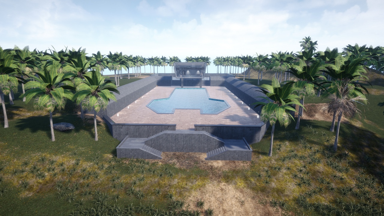 Media 1 for listing Brutalist SciFi Resort Environment