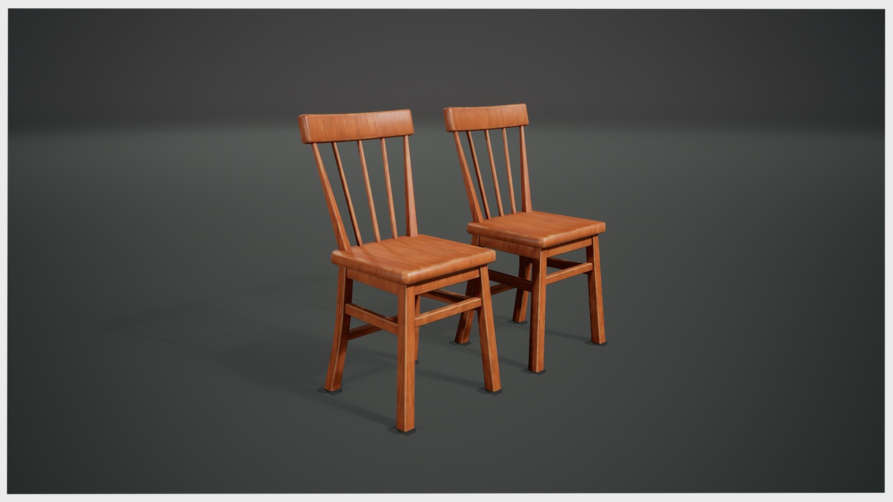Media 1 for listing Stylized Realism Wooden Chair