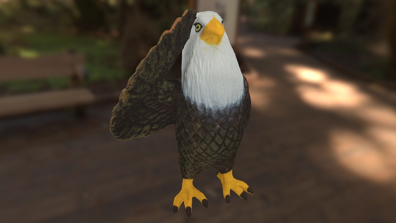Media 1 for listing Small Bald Eagle figurine