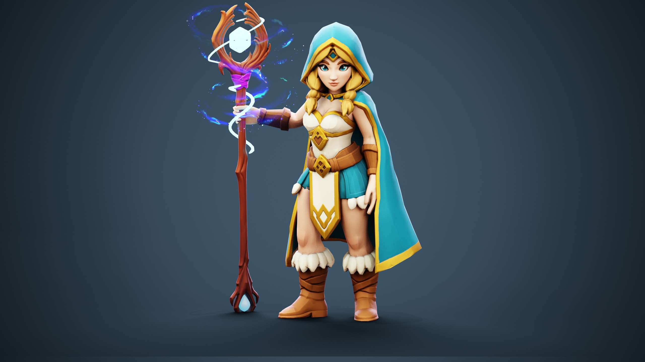 Media 1 for listing Stylized Medieval Wizard Character - Aerish