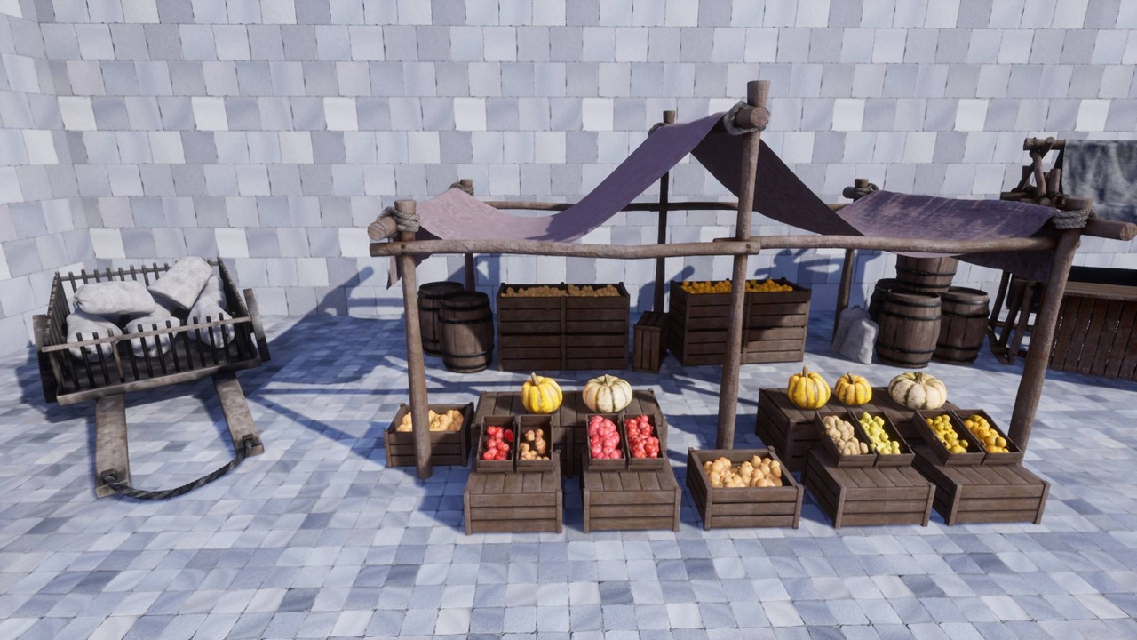 商品 Bazaar Photoscanned Fruits and Vegetables 的媒体 1