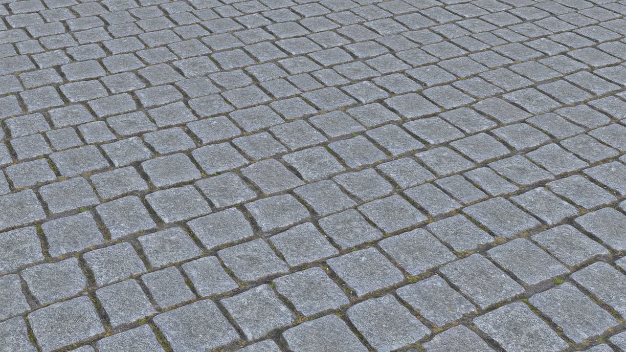 Media 1 for listing Cobblestone Pavement Material 4K / 2K – Seamless PBR Texture