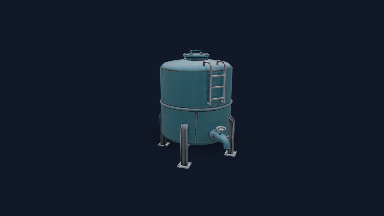 Media 1 for listing industrial storage tank 3d model