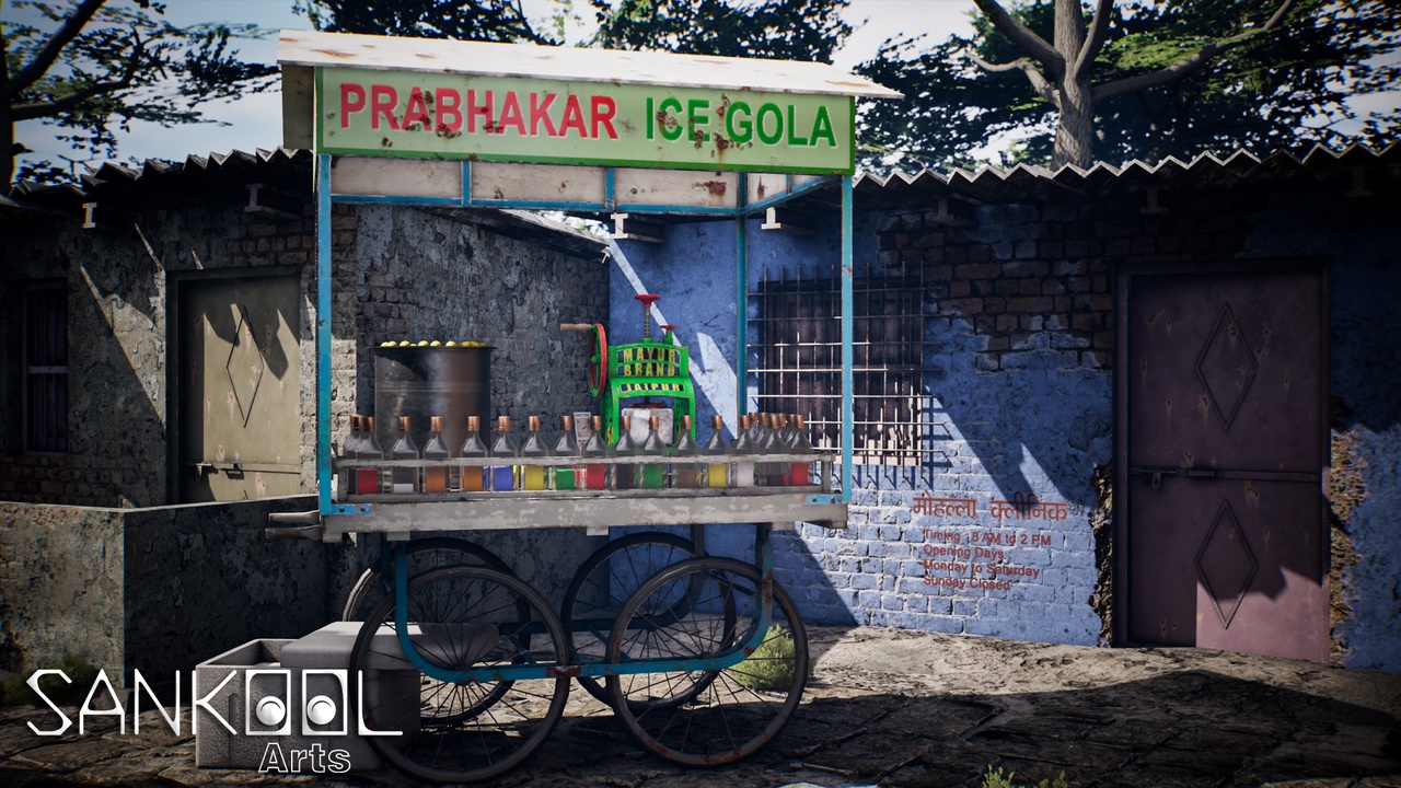 Media 1 for listing Indian Golawala Cart - Gameready Pack (Unreal Engine Only)