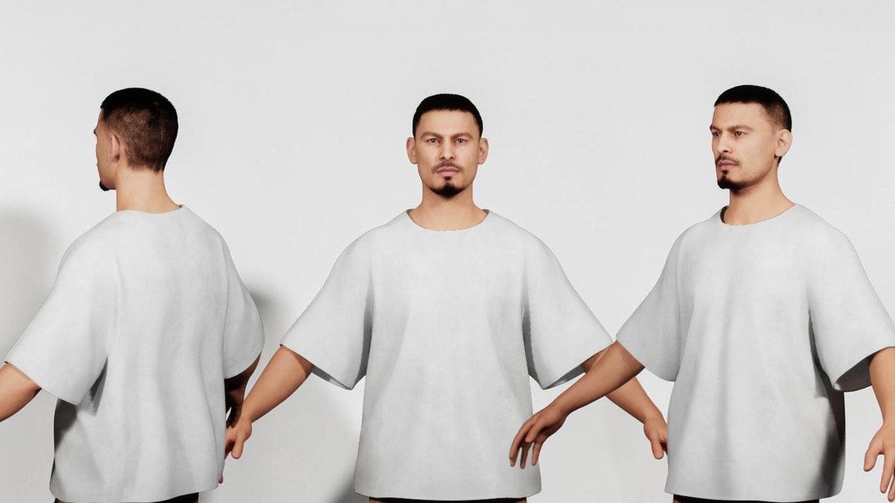 Media 1 for listing Oversized Tee Shirt - Metahuman Compatible