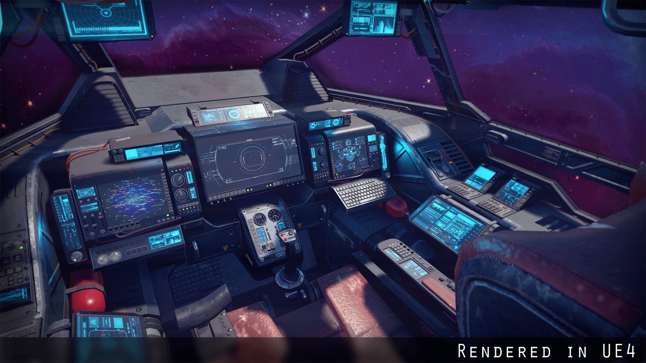 Scifi Cockpit Pack 제품 등록을 위한 미디어 1개