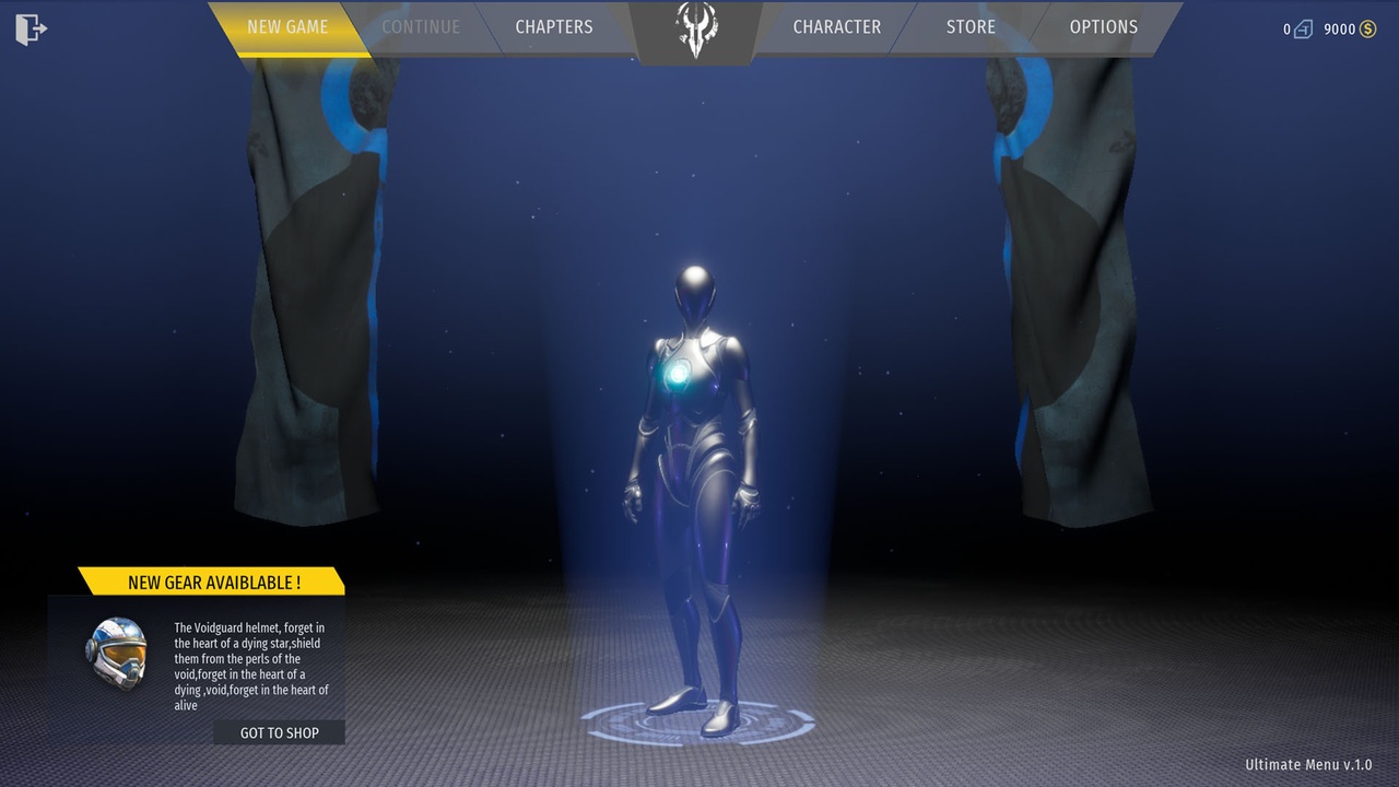 Media 1 for listing Game Main Menu - 3D UI - Gamepad - Common UI - Ultimate