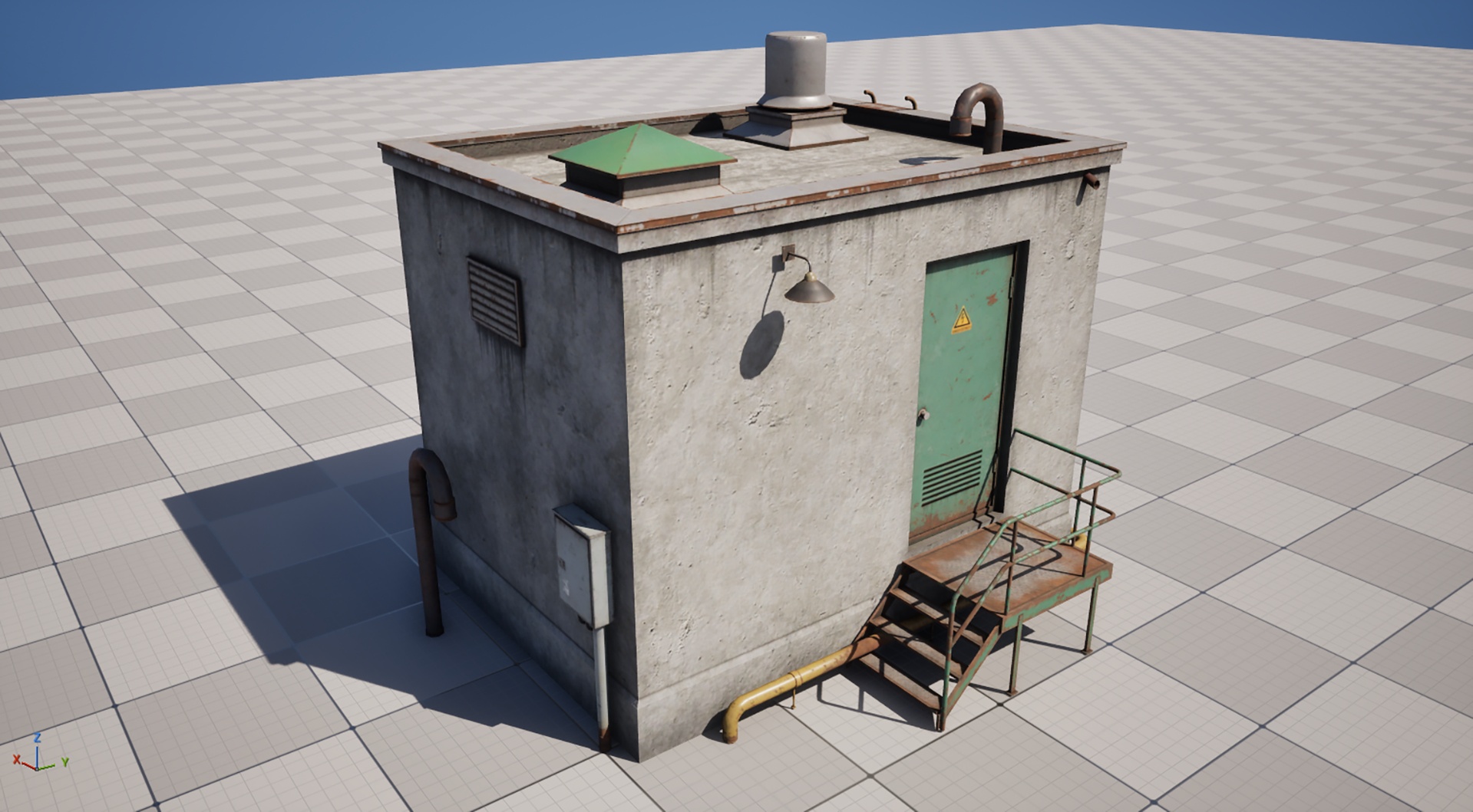 Media 1 for listing Rooftop Building PBR Low Poly