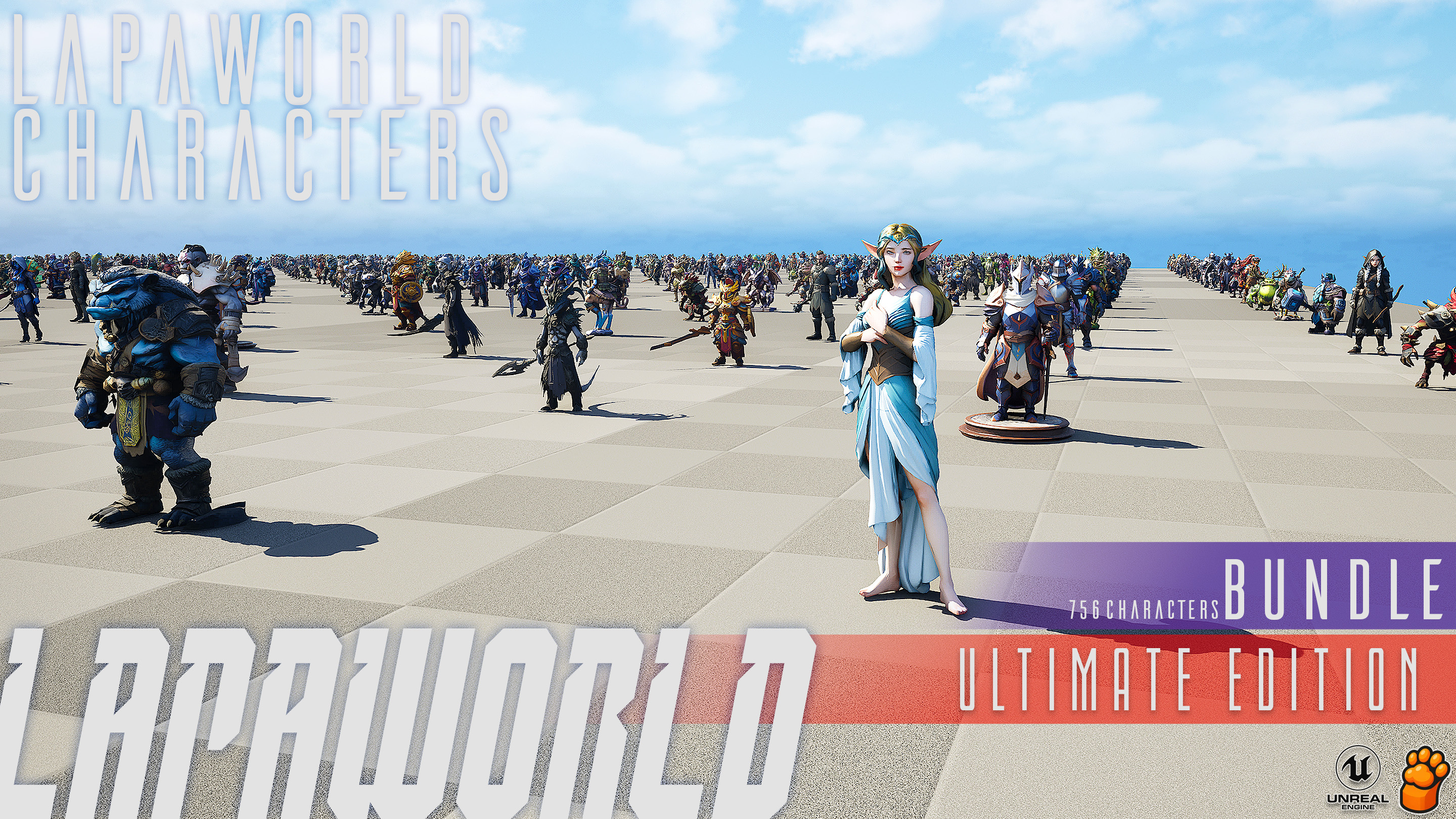 LAPAWORLD Characters – Ultimate Bundle 🌍(756 Characters) | Fab