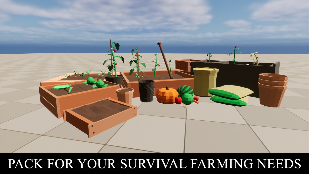 Media 1 for listing Low Poly Farming Props