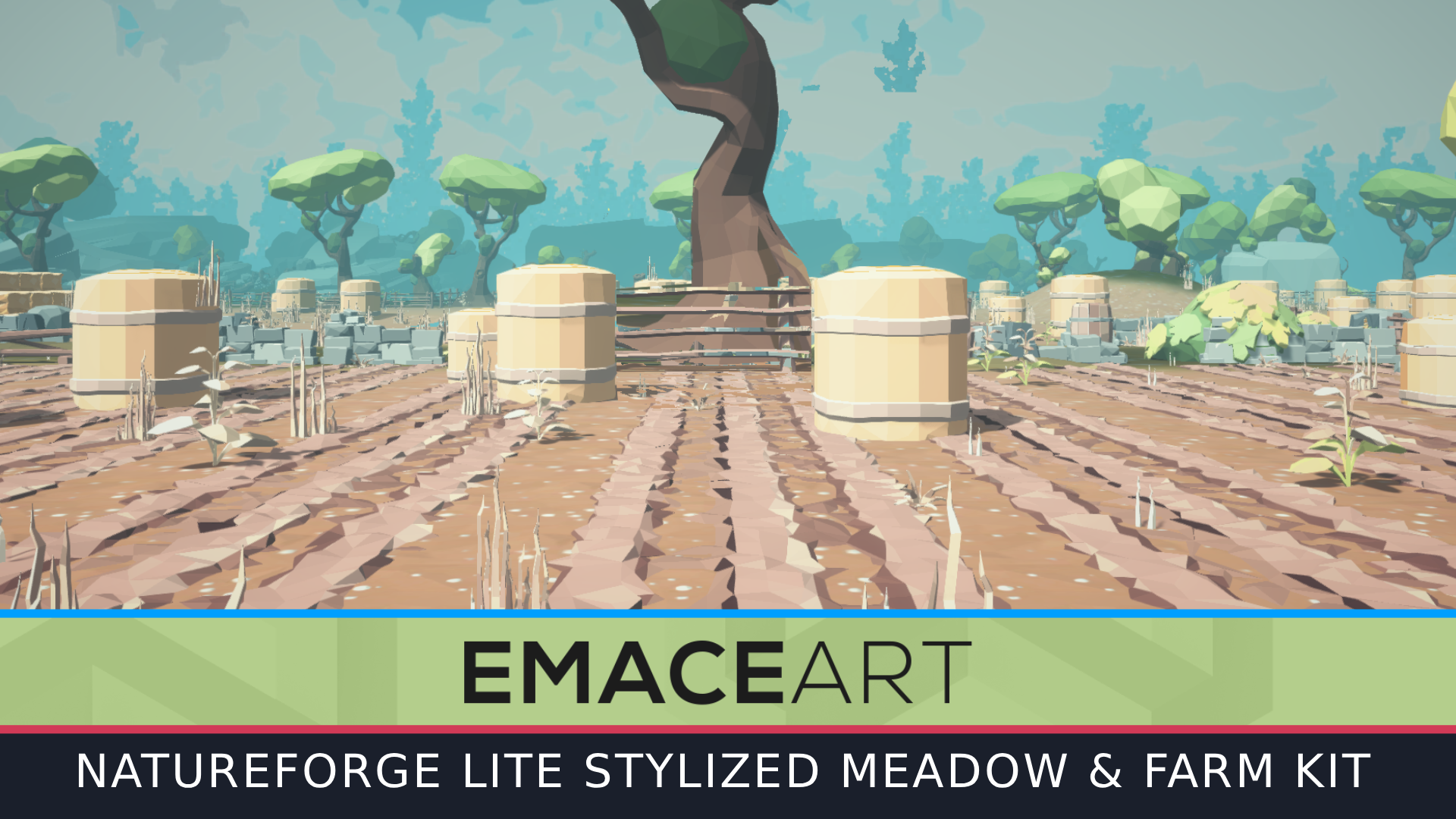 NatureForge FREE: Stylized Meadow & Farm Kit | Fab