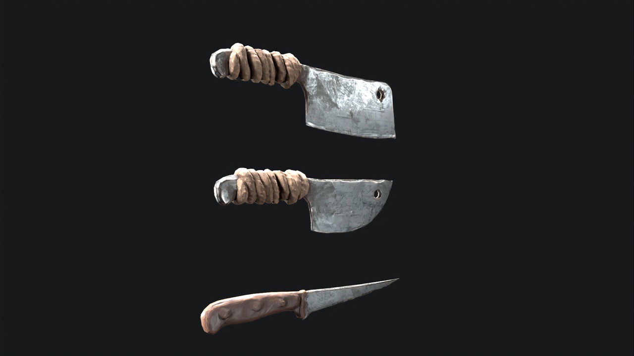 Media 1 for listing Knife Prop – Utility Asset for Kitchen & Combat Scenes