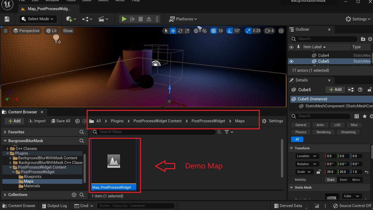 PostProcess Widget