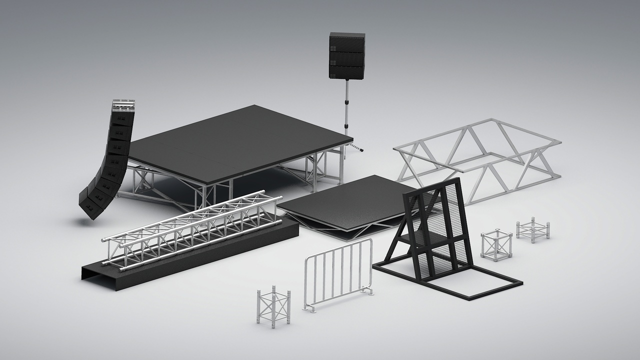 Media 1 for listing Concert Stage Equipment & Truss Set