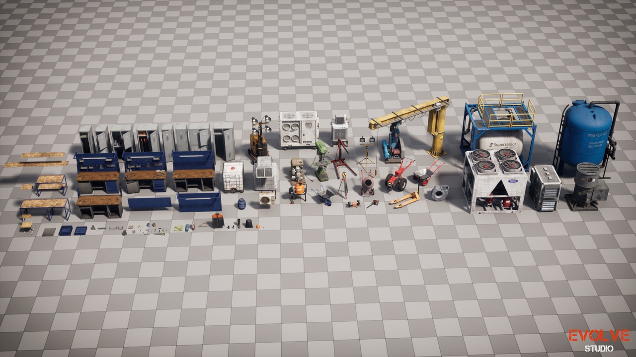Media 1 for listing Industrial Props Bundle 01