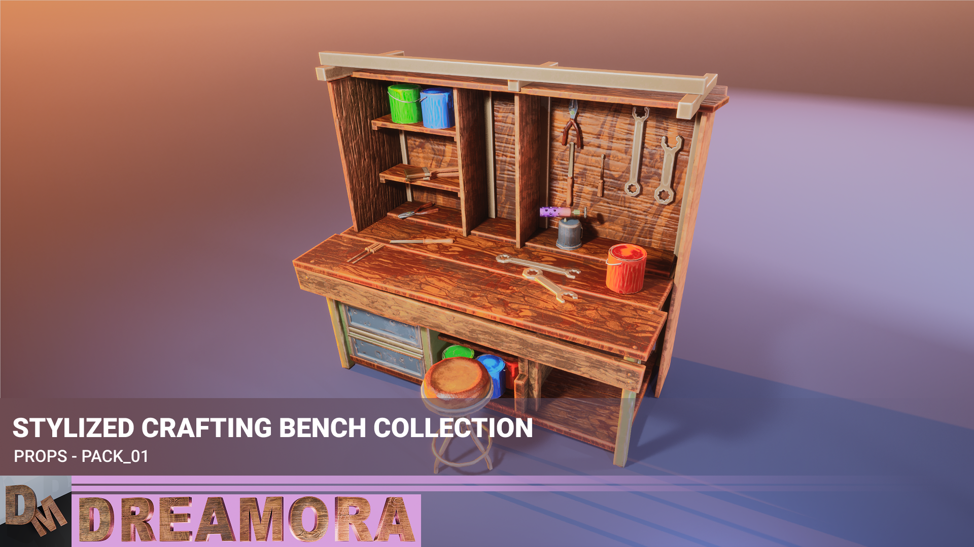 Stylized Crafting Bench Collection | Fab
