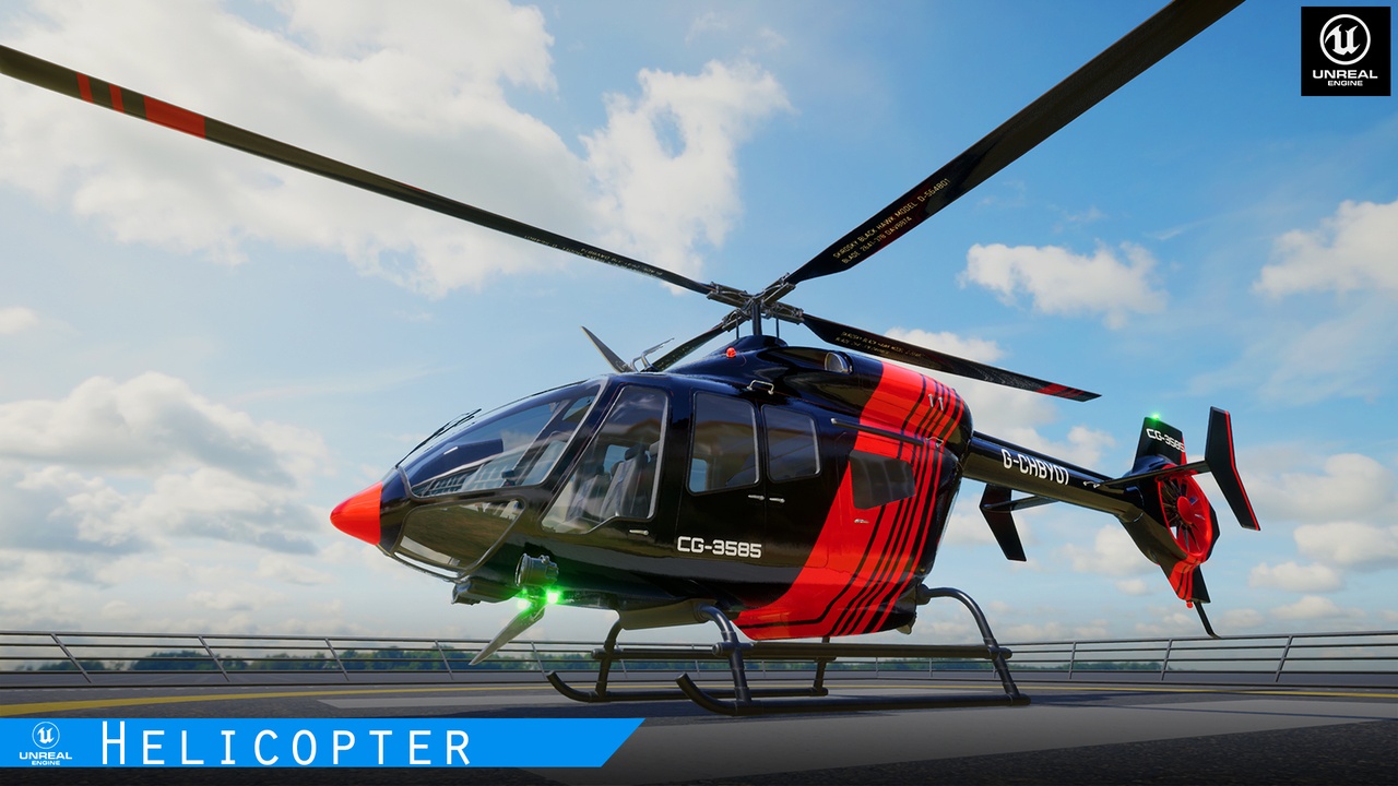 商品 Photorealistic Helicopter 的媒体 1