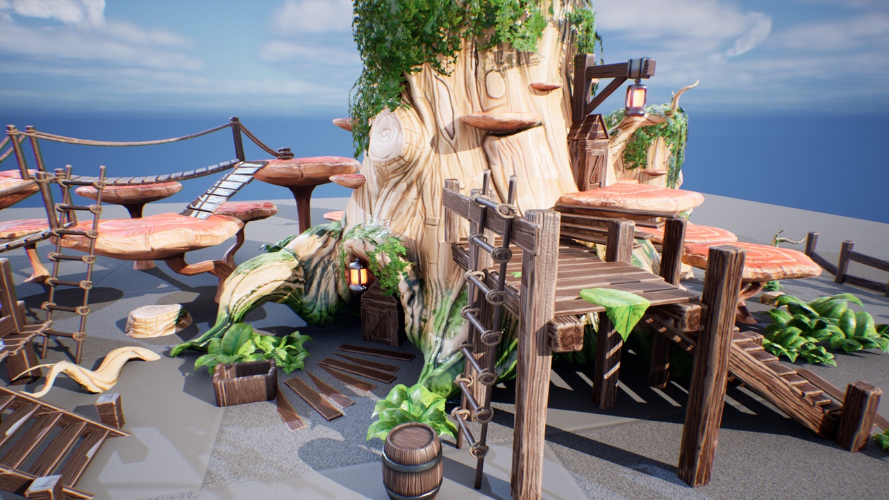 Media 1 for listing Fantasy Tree House - Prop Bundle