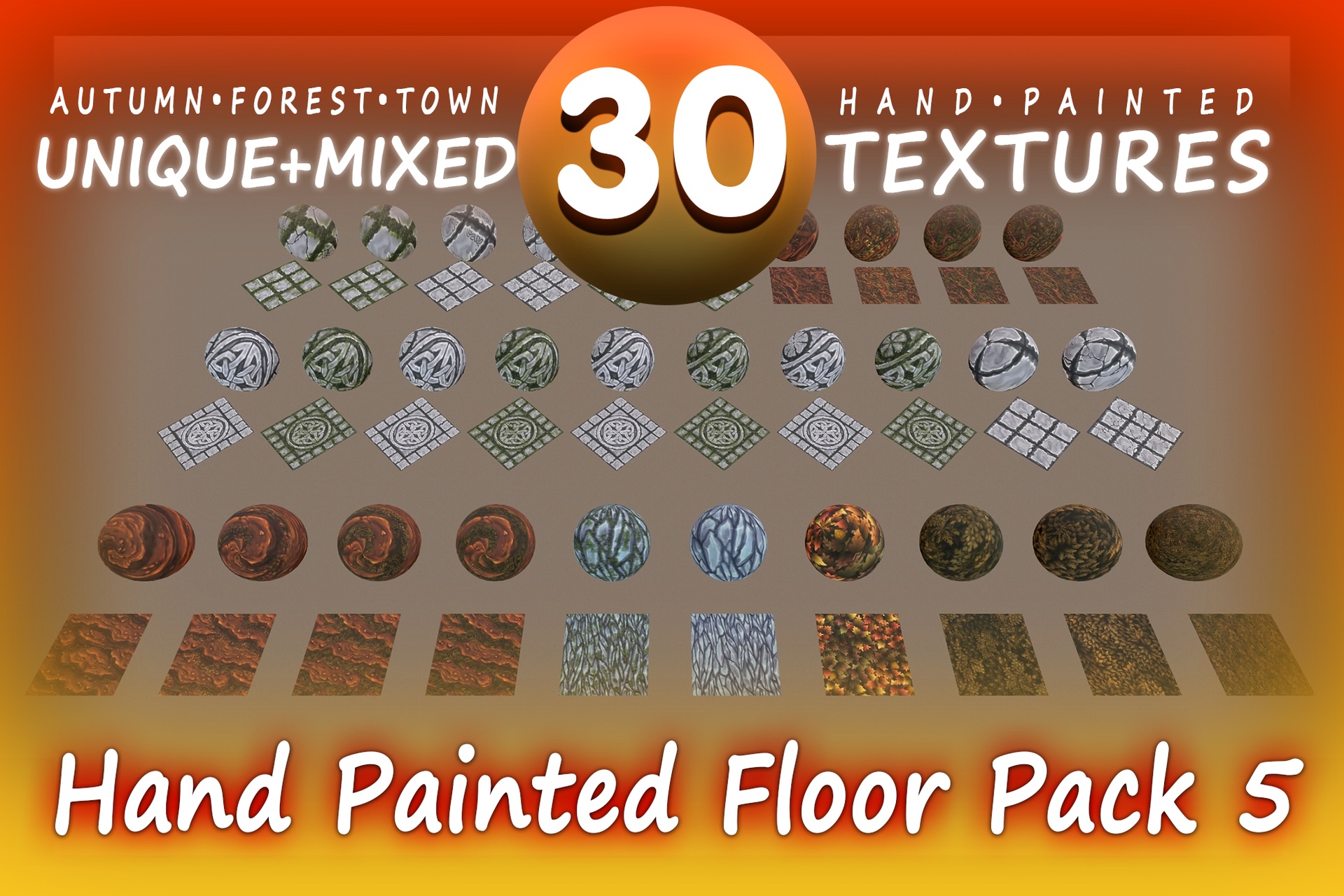 Медиа 1 для объявления Hand Painted Floor Pack 5