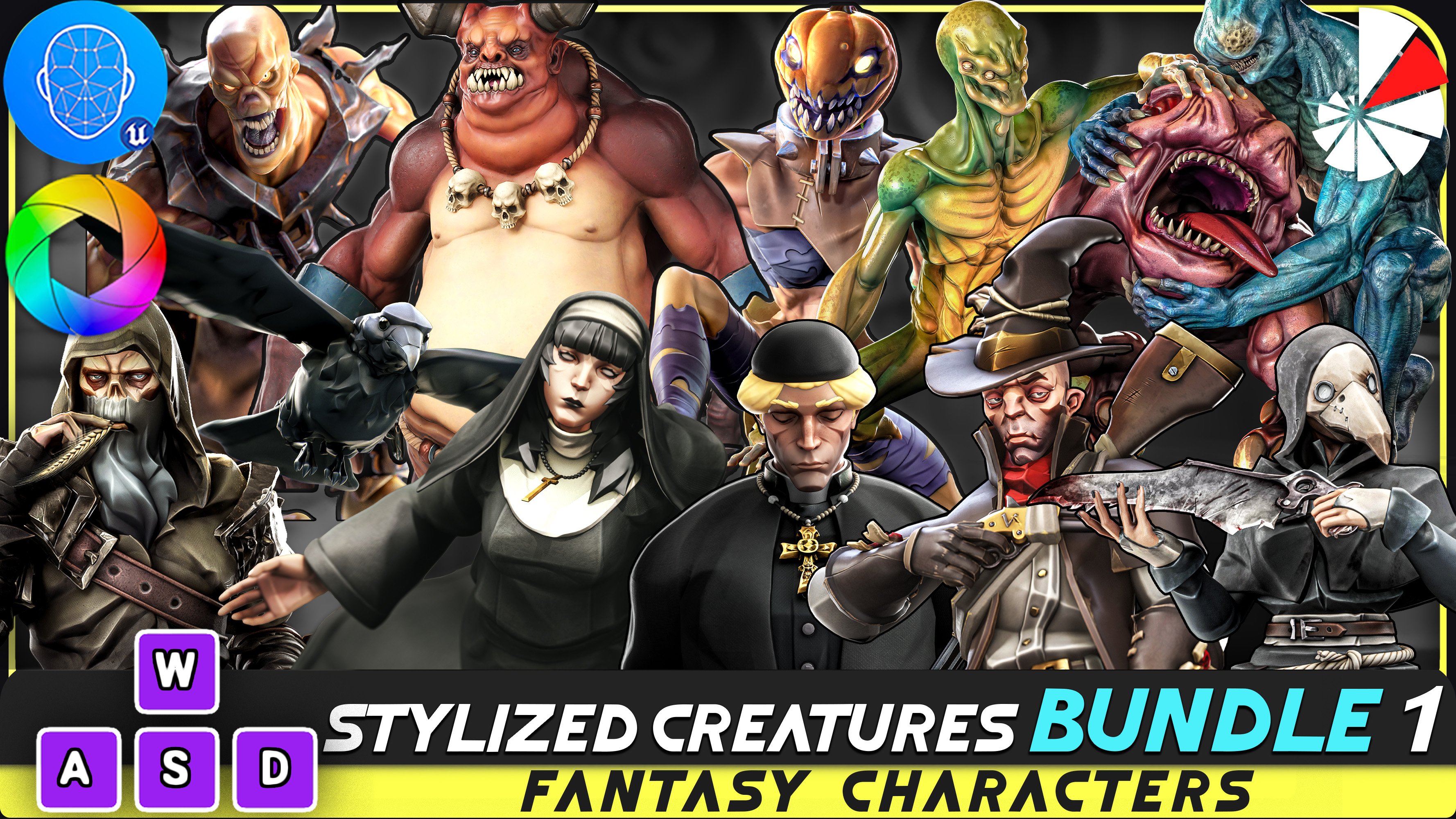 12 in 1 Mega Bundle - Stylized Fantasy Creature - Part 2 | Fab
