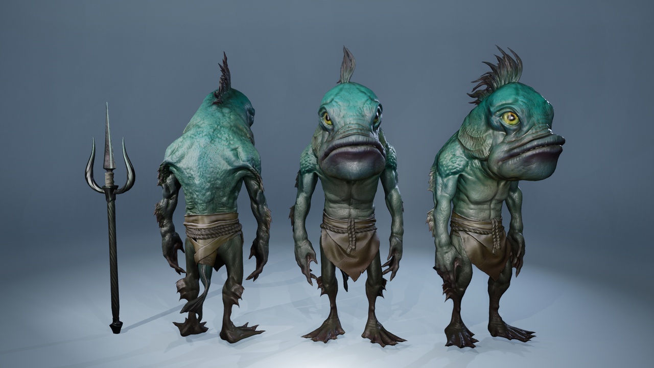 Media 1 for listing Fish Humanoid