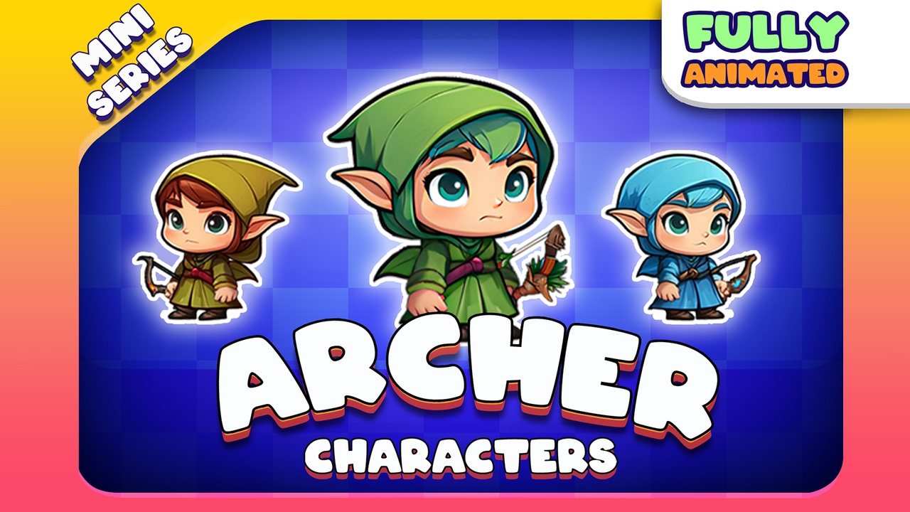 Media 1 for listing Archer - 2D Animated Character Mini Series (Spriter)