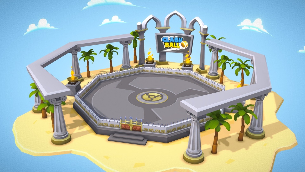 Media 1 for listing Arena stadium roman greek clashball lowpoly