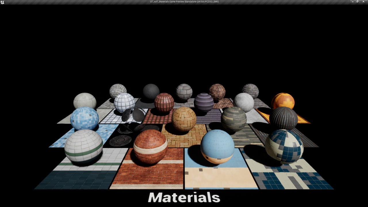 Media 1 for listing Stylized Town Material Pack vol 1