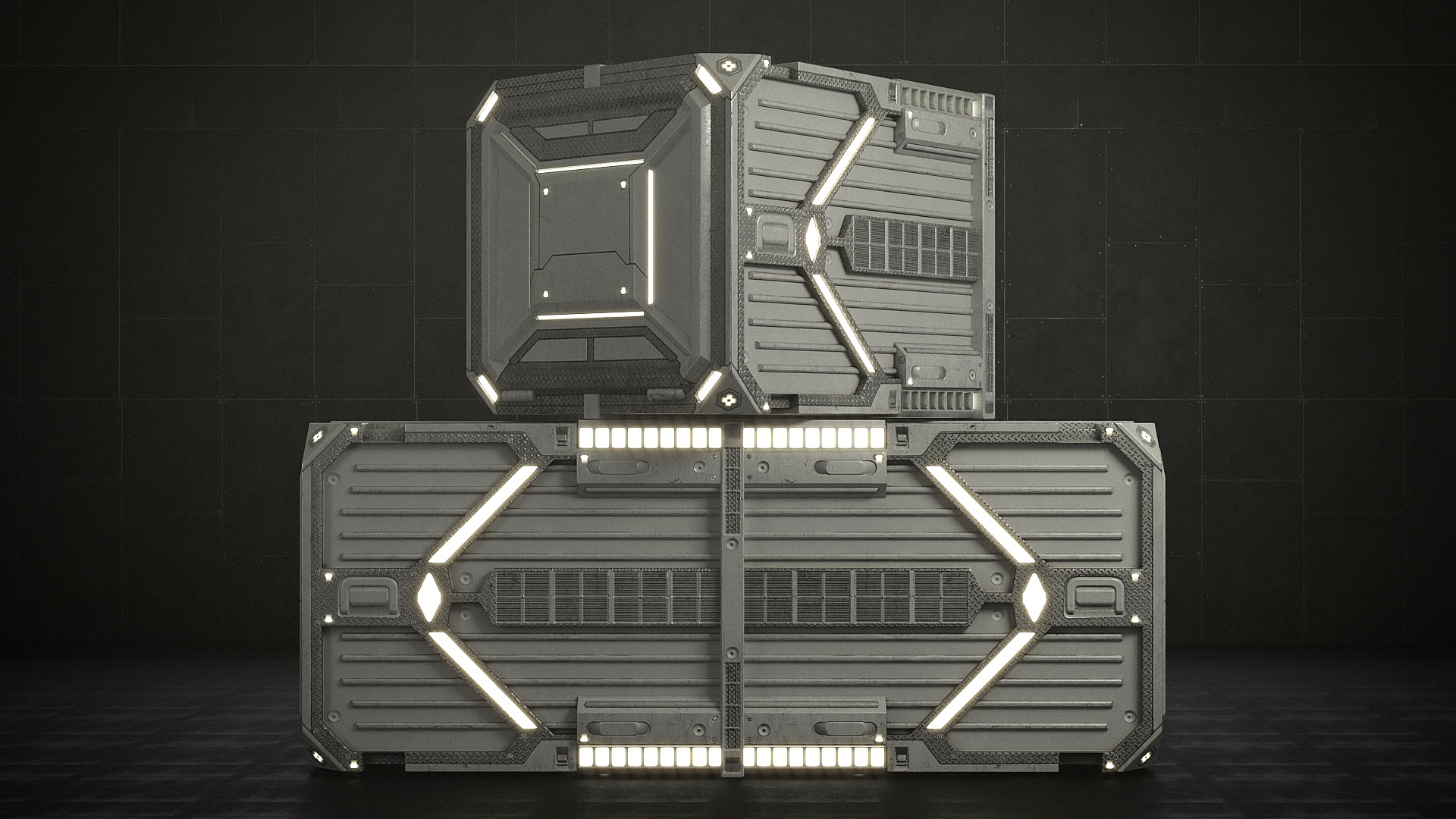 Container From Space Sci-fi Container v2 | Fab