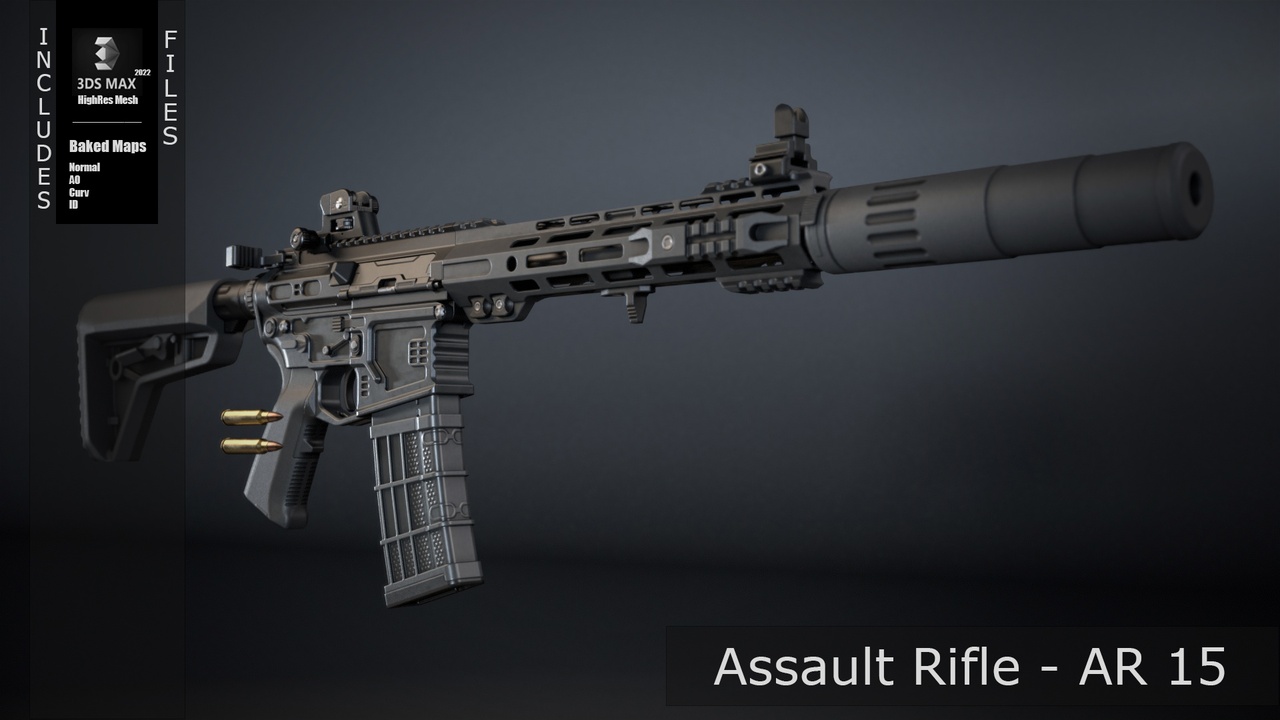 商品 Assault Rifle - AR 15 的媒体 1