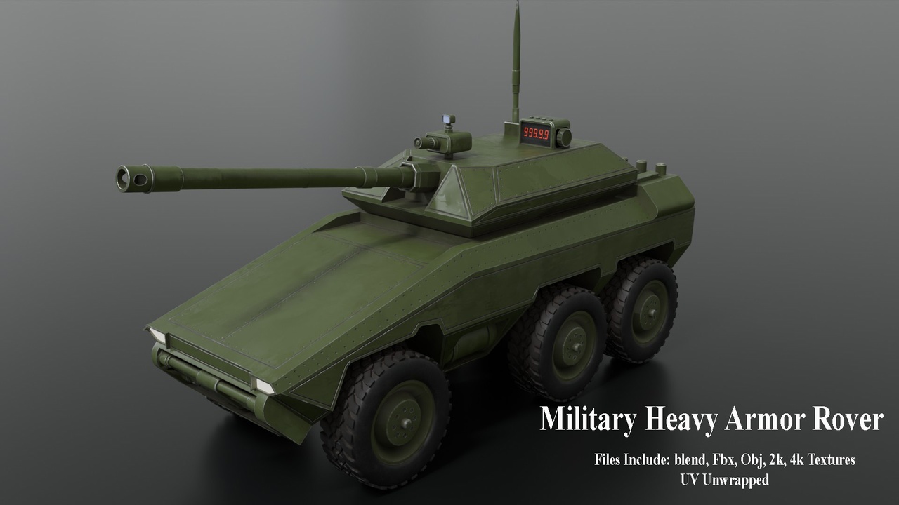 Media 1 for listing Military Heavy Armor Rover