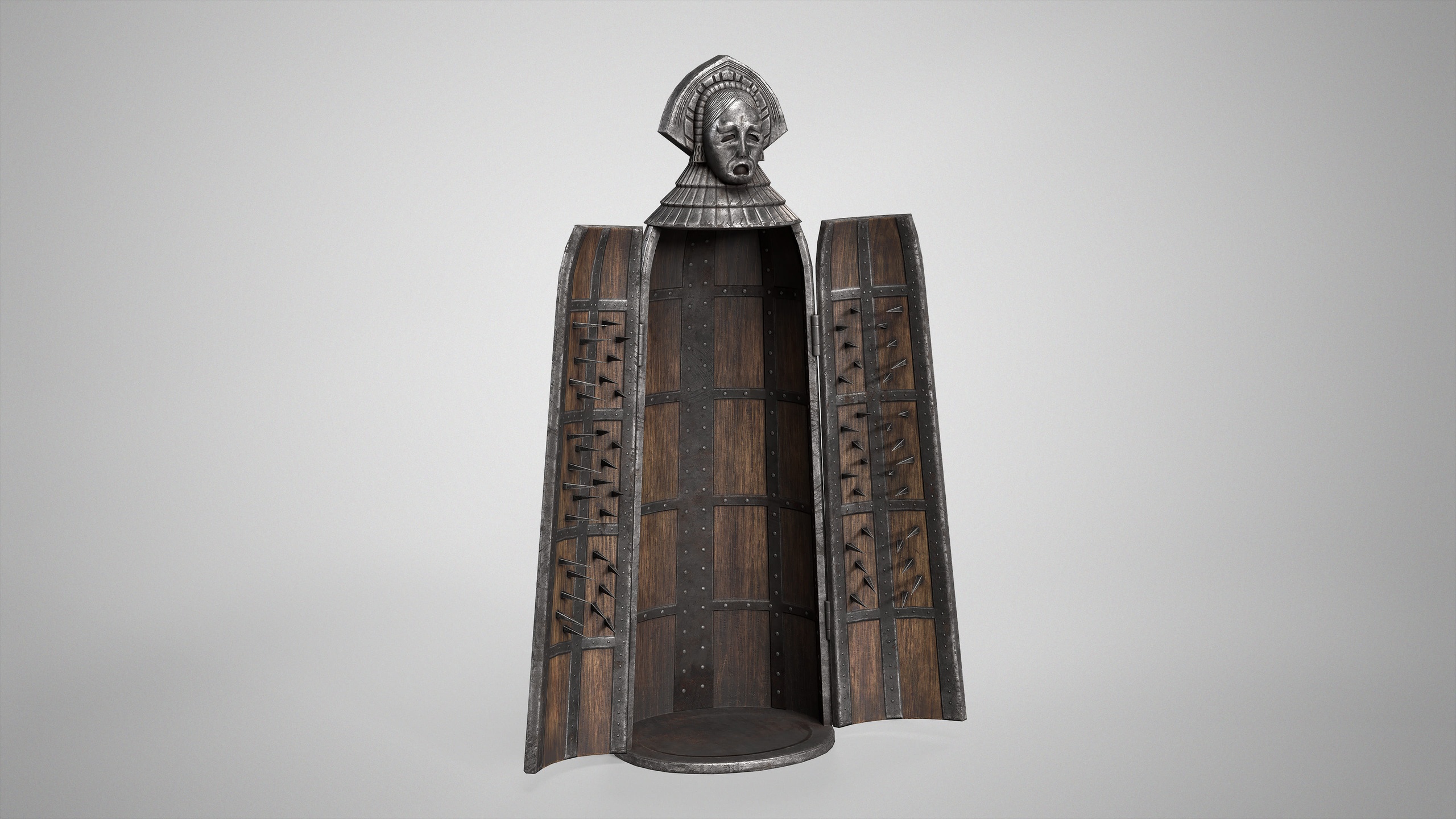 Media 1 for listing Medieval Iron Maiden - Wooden Torture Chamber AAA Gameready