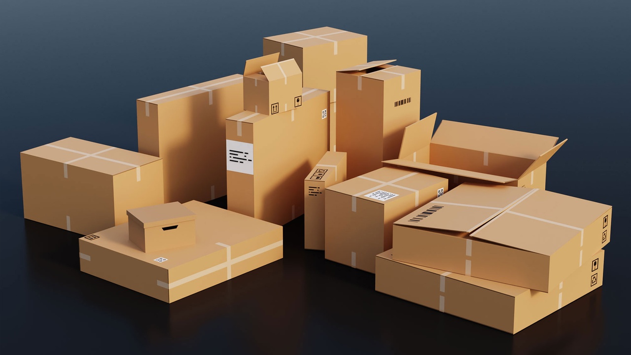 Media 1 for listing Megapoly.Art - Cardboard Boxes Pack