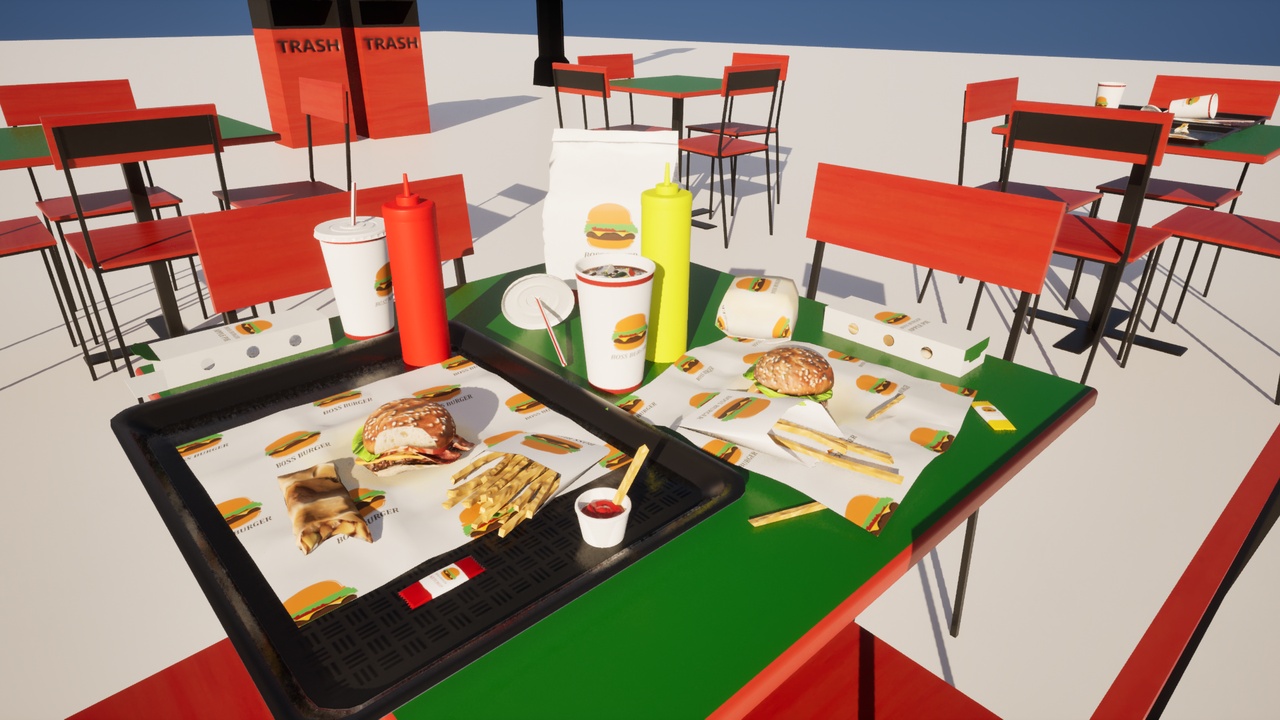 Media 1 for listing Fast Food: Burgers, Fries, Soft Drink