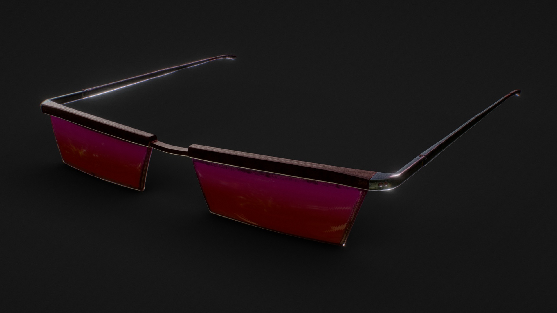 Media 1 for listing Thin Red Glasses - Rigged