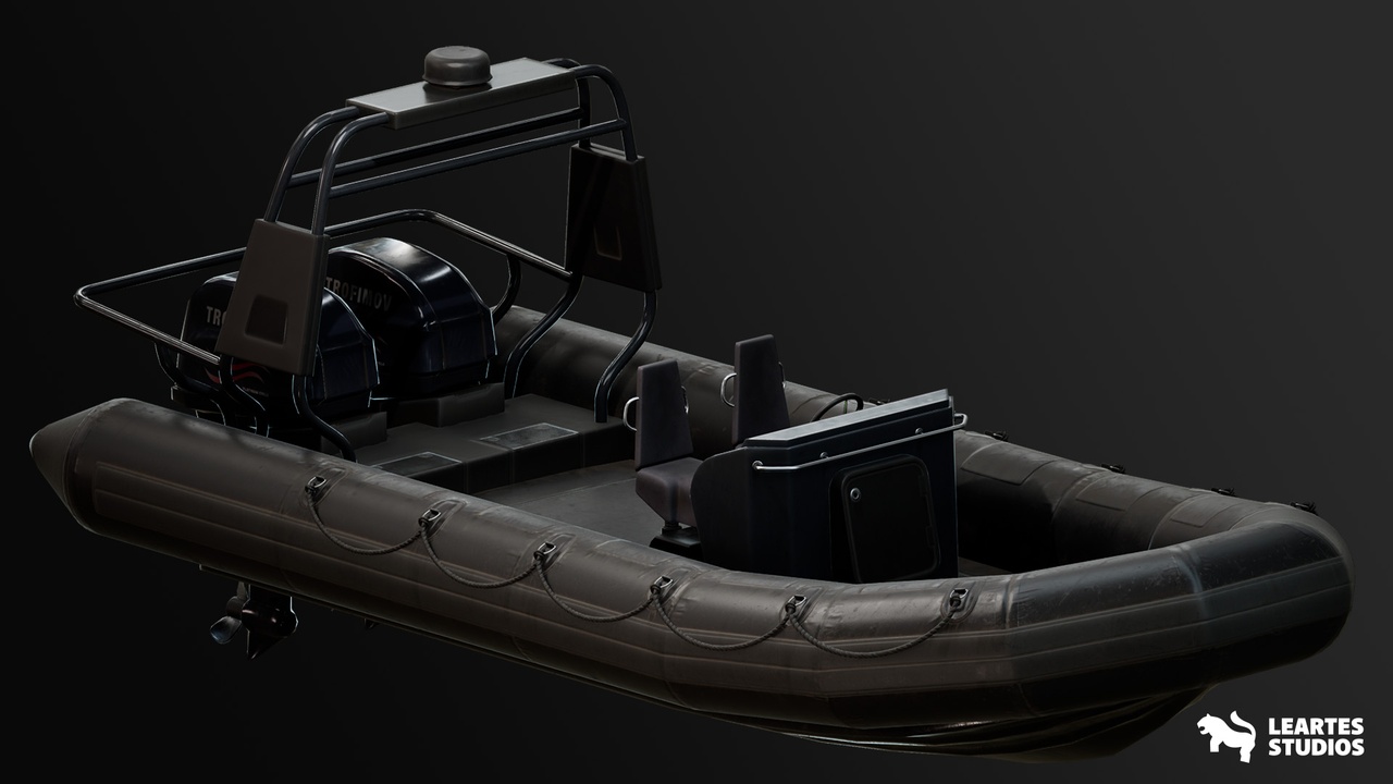 Media 1 for listing Military Boat - Rigged/BP Controllable W/Skins ( Military Boat Boats Soldier )