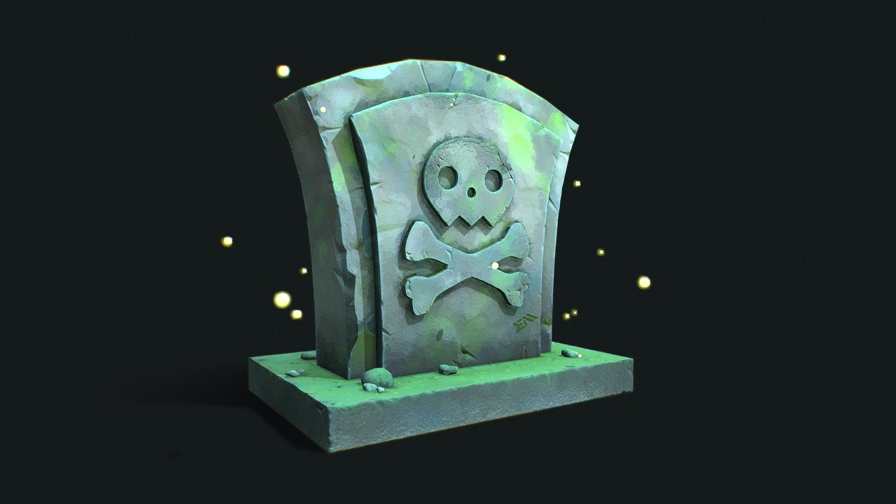 Media 1 for listing Stylized Gravestone