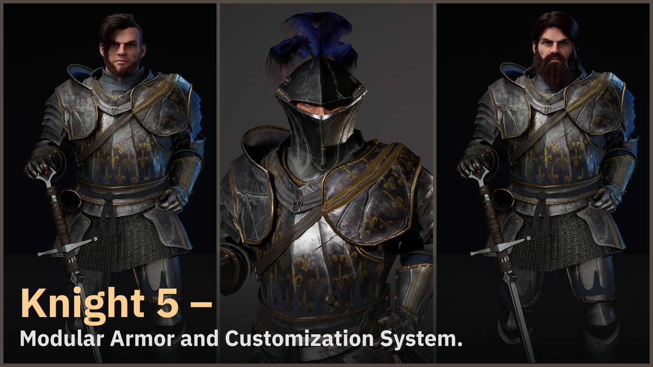 商品 Knight 5 - Modular Metahuman Ready 的媒体 1