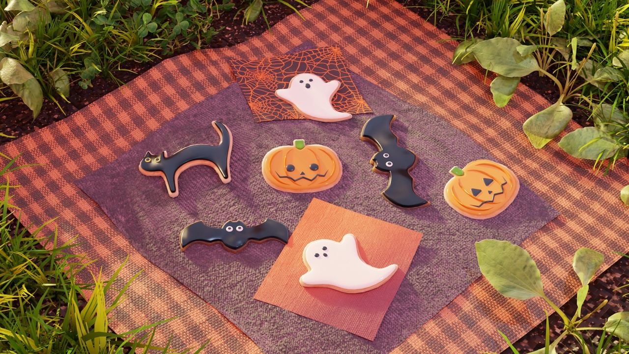 Halloween Cookies ์ ํ ๋ฑ๋ก์ ์ํ ๋ฏธ๋์ด 1๊ฐ