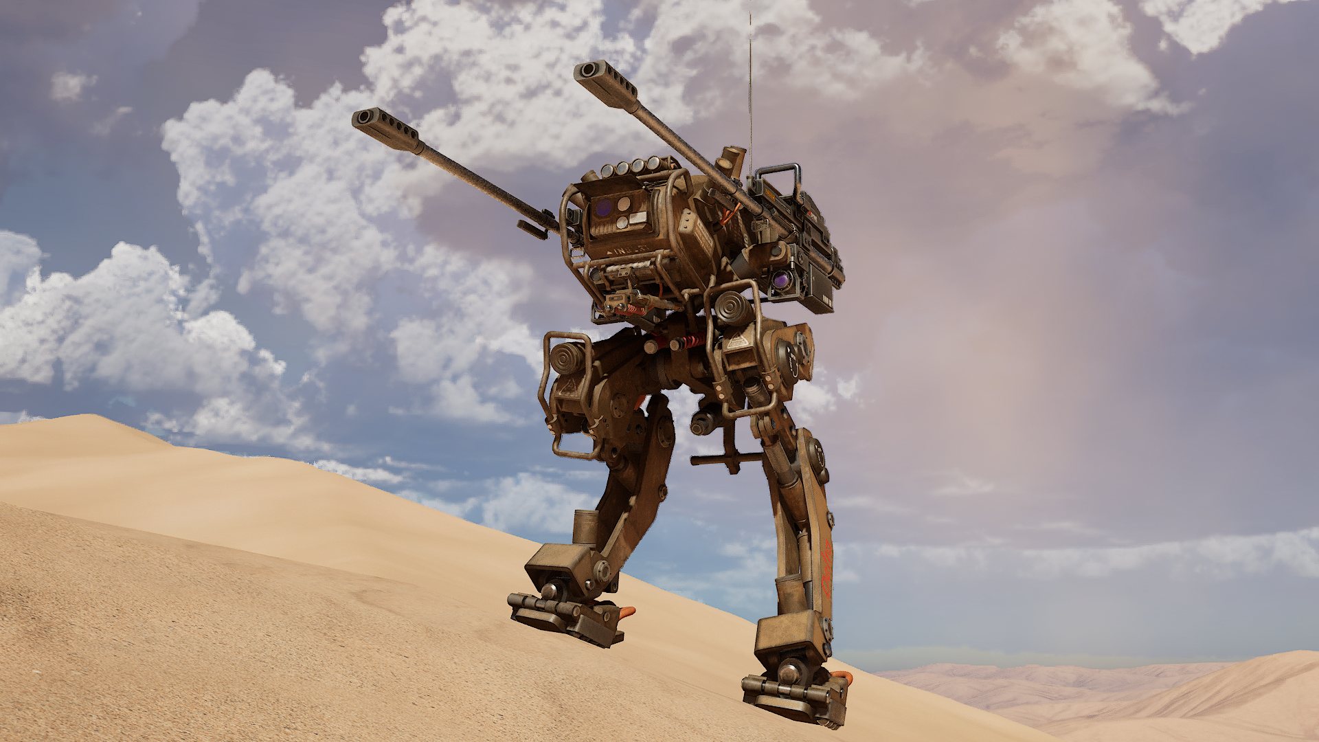 Military Walker Mech - Biped | Fab