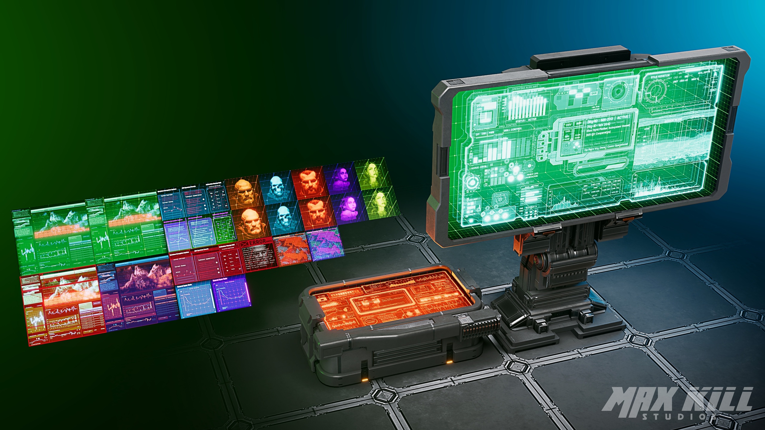 Media 1 for listing Sci-Fi Hologram Screen Shader