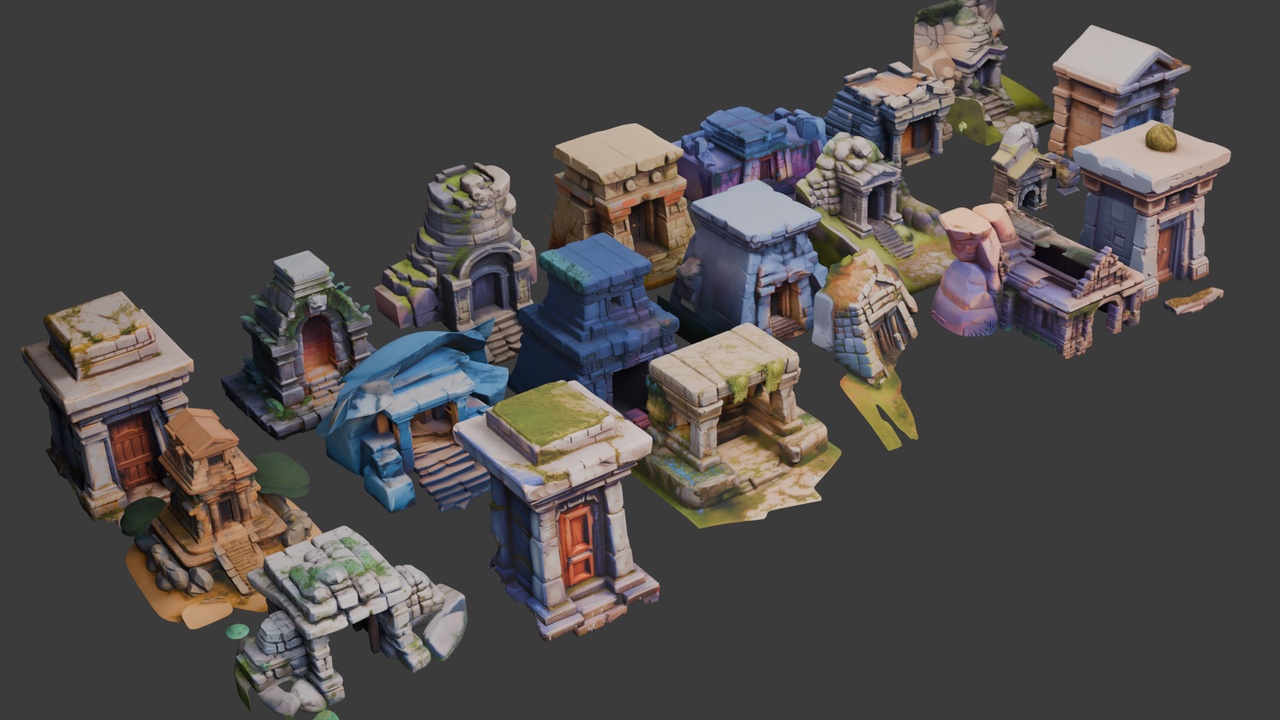 Media 1 for listing Stylized Mysterious Tombs ๐๏ธ