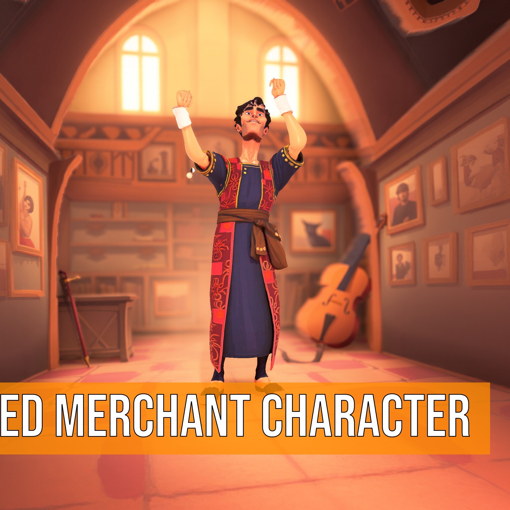 Merchant Character Code Sample Animated Merchant Character model pack | Fab