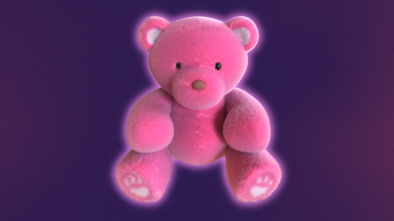 Media 1 for listing Pink Teddy Bear