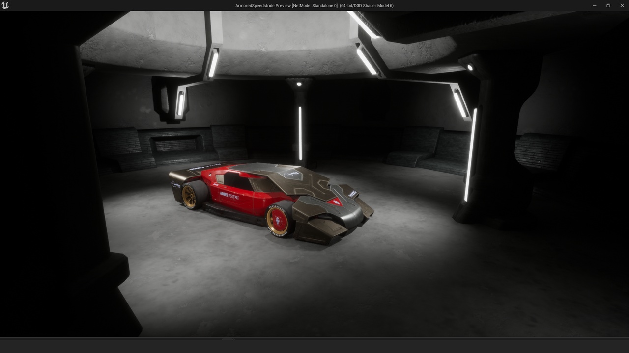 Media 1 for listing Armored Speedstride Futuristic Supercar