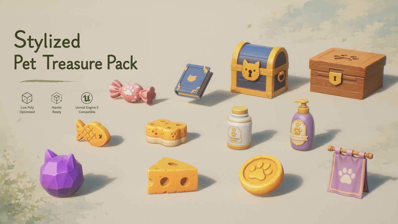 Media 1 for listing Stylized Pet Treasure Pack