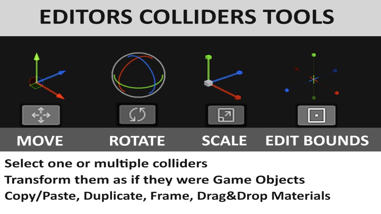 Media 1 for listing Colliders Editor Tools